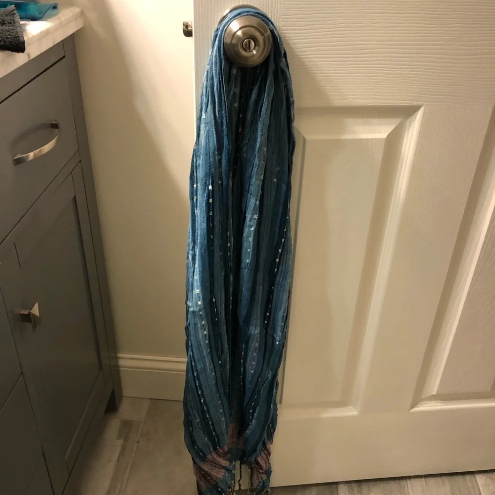 Tramp Blue Pink Shawl Wrap